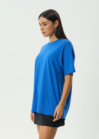 Slay Oversized Hemp Tee - Marina