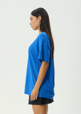 Slay Oversized Hemp Tee - Marina