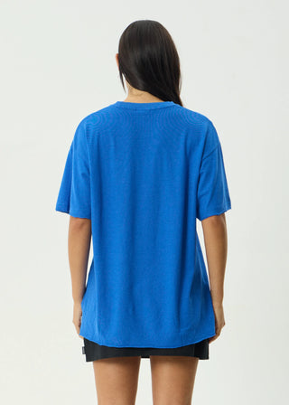 Slay Oversized Hemp Tee - Marina