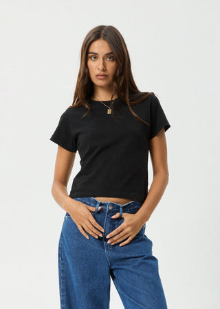 Carmen Baby Tee - Black