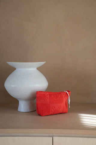 Seaside Terry Beach Clutch - Lobster Red