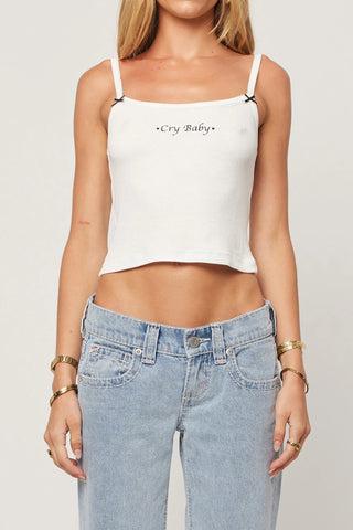 Baby Doll Singlet - White