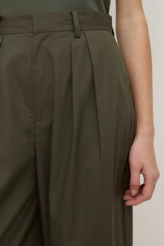 Geno Poplin Pants - Moss