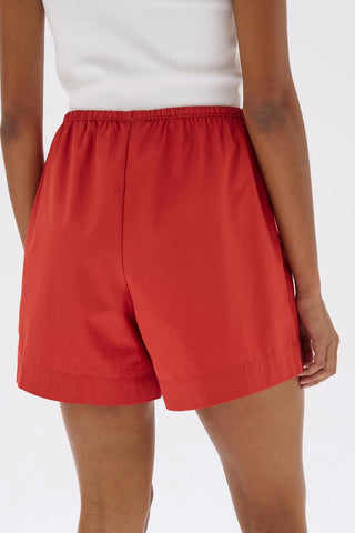 Philipa Poplin Shorts - Papaya