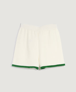 Contrast Knit Short - White/Green