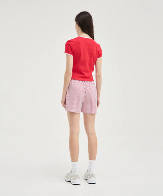 Striped Short - Red Stripe