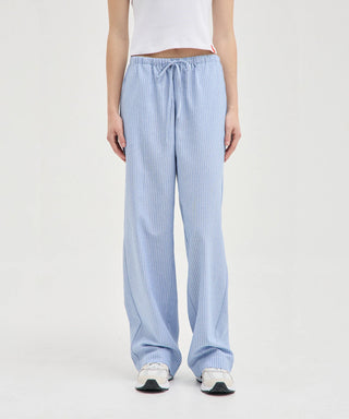 Striped Tie Pants - Blue Stripe