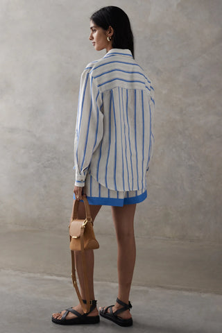 The Salma Shirt - Riveria Stripe