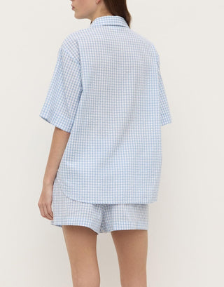 Ainslee Short Sleeve Shirt - Blue Check