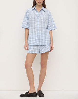 Ainslee Check Short - Blue Check