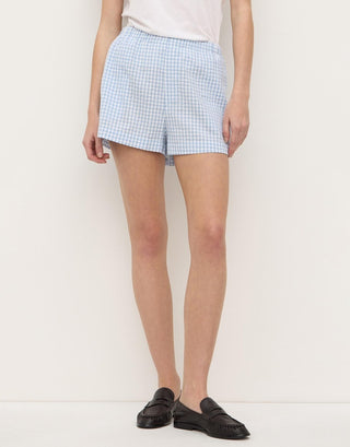 Ainslee Check Short - Blue Check