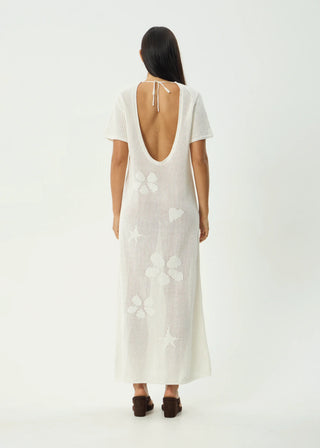 Riley Knit Maxi Dress - White