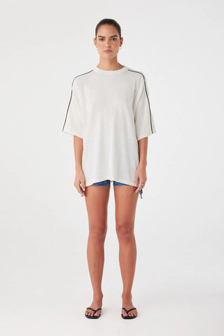 Pippa Oversized Tee - Cream
