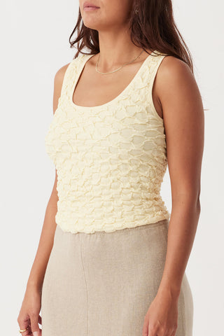 Mila Organic Cotton Tank - Butter