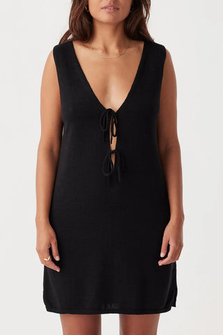 Poppy Mini Dress - Black