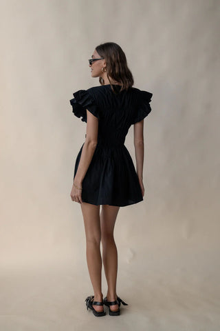 Delphina Mini Dress - Noir