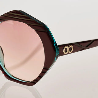 CYMBAL - Tri-Tone Ruby Green | Rose Gradient Bio Lens