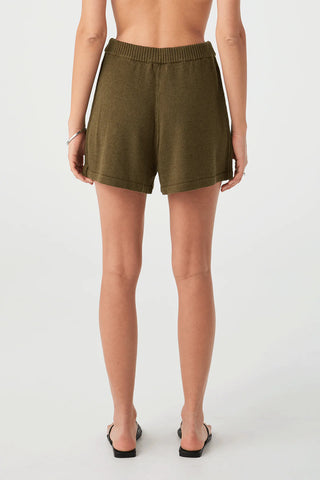 Poppy Cotton Linen Short - Olive