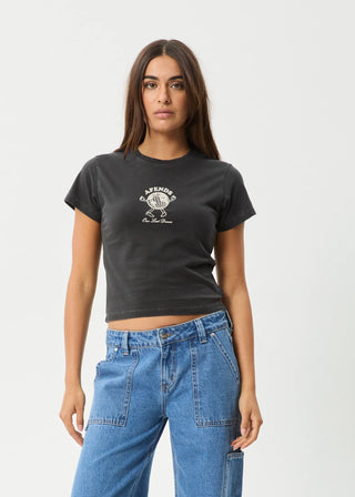 Last Dance Baby Tee - Stone Black