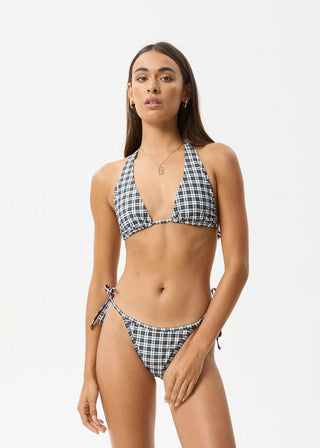 Asher Check Bikini Top