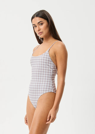 Drew Onepiece - Taupe Check