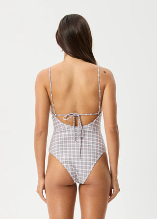 Drew Onepiece - Taupe Check
