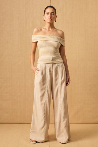 Ripple Top - Beige