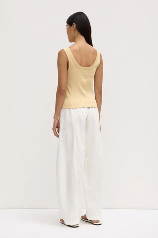 Paulina Scoop Tank - Camomile