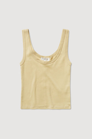 Paulina Scoop Tank - Camomile