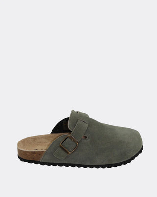 Lara Suede Slide - Vintage Green