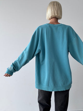 Vintage Collegiate Cardigan - Hornets Blue