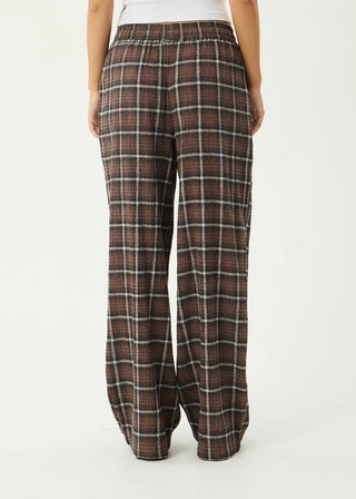 Reverie Seersucker Pant - Coffee Check