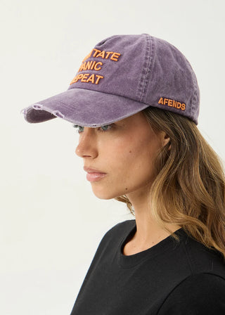 Loop State Five Panel Cap - Aubergine
