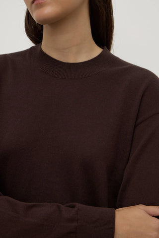 Cotton Cashmere Lounge Sweater - Ganache