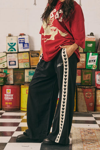Raving Hearts Pants - Black