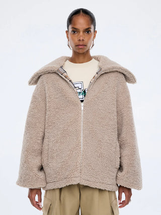 Tina Teddy Jacket - Birch