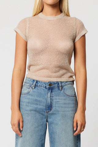 The 00 Baby Knit Tee - Mushroom