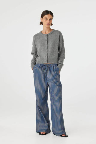 Rae Pant - Muted Blue Stripe