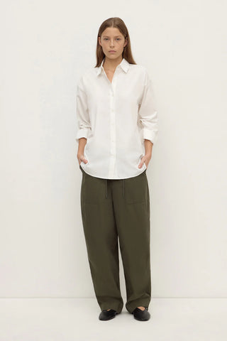 Micha Poplin Shirt - White