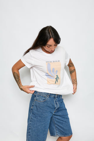Abstract Love Tee - White