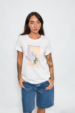 Abstract Love Tee - White