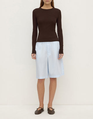Riley Poplin Shorts - Powder Blue