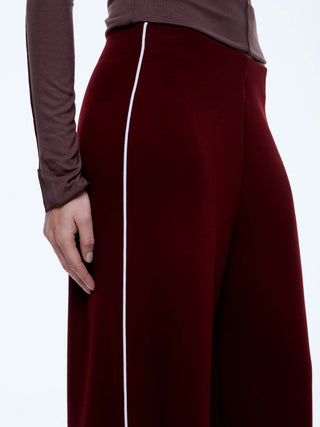 Alessia Relaxed Pant - Burgundy