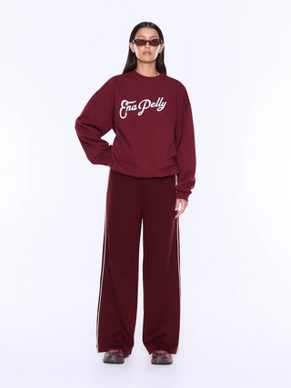 Mila Oversized Sweater - Burgundy