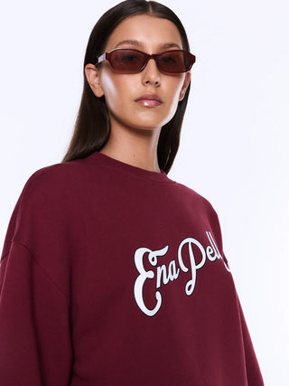 Mila Oversized Sweater - Burgundy