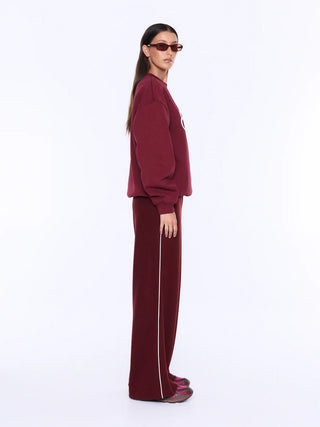 Mila Oversized Sweater - Burgundy