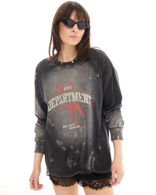 The Art Department Pierced Cowboy Long Sleeve Tee