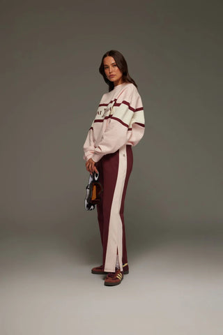 St Germain Knit Pants - Red Wine