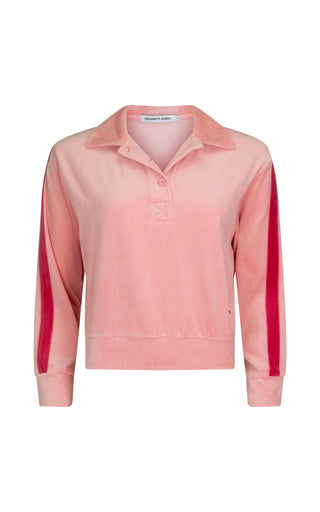 Mara Velour Sweater - Blush