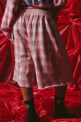Check Mate Shorts - Pink Check